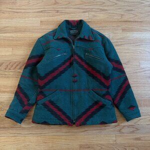 Vintage 1980's Polo Ralph Lauren Country Southwestern Wool Coat Small